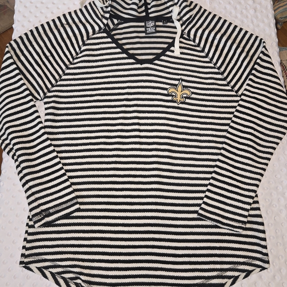 NFL Tops - New Orleans Saints Hoodie Sweater Women's‎ Large National Football League NFL